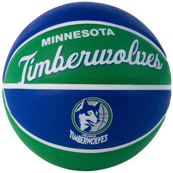 Wilson Team Retro Minnesota Timberwolves Mini Ball WTB3200XBMIN, unisex, piłki do koszykówki, Niebieskie - Wilson