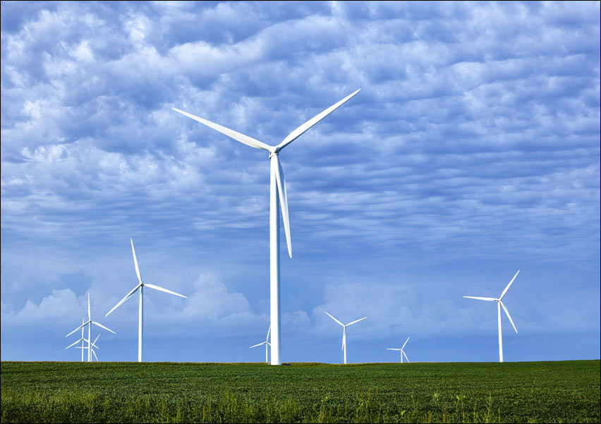 Wind Farms In Franklin County, Iowa., Carol Highsmith - Plakat 30x20 Cm ...