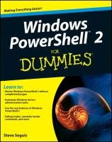 Windows Powershell 2 for Dummies (R) - Seguis Steve