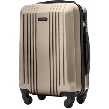 WINGS Walizka KABINOWA mała ABS + na 4 kółkach TWARDY bagaż PODRĘCZNY - Wings