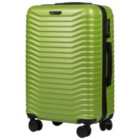 WINGS walizka podróż średnia ZIELONA POLICARBON 4 kółka zamek szyfrowy TSA