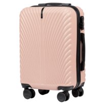 WINGS Walizka PODRÓŻNA kabinowa na 4 KÓŁKACH ABS+ bagaż podręczny POJEMNY