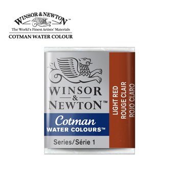 Winsor&Newton, farba akwarelowa Cotman półkostka, Light Red  - Winsor & Newton