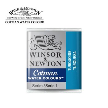 Winsor&Newton, farba akwarelowa Cotman półkostka, Turquoise - Winsor & Newton