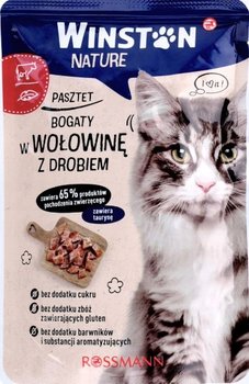WINSTON NATURE Karma pełnoporcjowa mokra dla kotów z wołowiną i drobiem - Winston