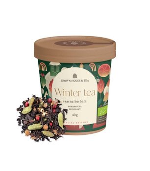 Winter tea, organiczna czarna herbata z przyprawami i pomarańczą, 40 g, Brown House & Tea - Brown House & Tea