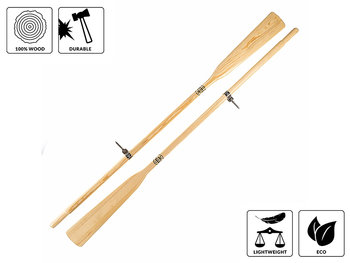 Wiosła szalupowe do łodzi + dulki John Paddle (komplet - 2 sztuki) - 210 cm - John Paddle