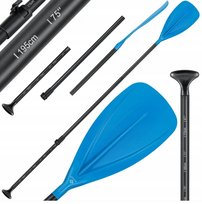 WIOSŁO SUP WIOSŁO DO DESEK SUP TELESKOPOWE 165-215 CM NIEBIESKIE