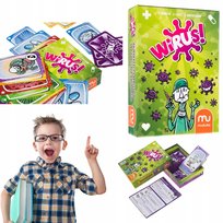 WIRUS GRA PLANSZOWA KARCIANA 1 2 3 FAMILIJNA IMPREZOWA ZABAWA TREFL