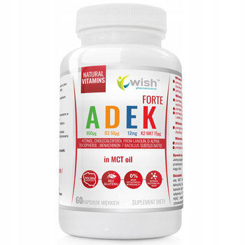 Wish Adek Forte Suplementy diety, 60 kaps. - Wish