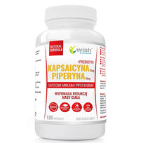 Wish Kapsaicyna 10Mg+Piperyna 10Mg Suplement diety, 120 kaps.