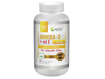 Wish, Omega 3 + Vitamina E, Suplement diety, 90 kaps. - Wish