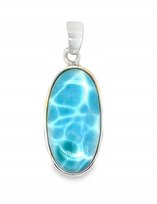 WISIOR srebrny ZAWIESZKA z kamieniem LARIMAR SREBRO NIEBIESKI srebrny
