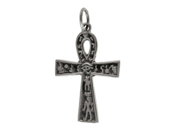 Wisiorek srebrny krzyż egipski Ankh w0412 - 2,3g. - FALANA