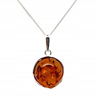 Wisiorek srebrny z bursztynem ORYGINALNA ZAWIESZKA ze srebra 925 OCZKO