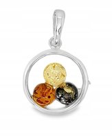 Wisiorek srebrny z bursztynem ORYGINALNA ZAWIESZKA ze srebra DRZEWKO