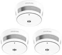 WISUALARM 3x czujnik dymu , EN14604, alarm 85 dB, bezprzewodowy