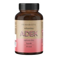 WITAMINA ADEK PRIMABIOTIC 60 kaps. Skóra Wzrok Układ Odpornościowy Mięśnie