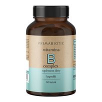 WITAMINA B COMPLEX PRIMABIOTIC 60 kaps. Odporność Układ Nerwowy Cholesterol