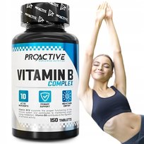 WITAMINA B KOMPLEKS ZMĘCZENIE UMYSŁ Proactive Vitamin B Complex 150 tabl. Inna marka