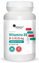 Witamina B6 (P-5-P) 25 mg x 100 tabletek VEGE suplement diety || Aliness