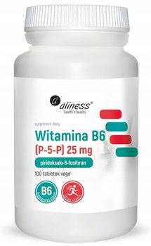 Witamina B6 (P-5-P) 25 mg x 100 tabletek VEGE suplement diety || Aliness - Inna marka