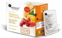 Witamina C 1000 mg PLUS bioflaw rutyna acerola x 30 saszetek || Aliness