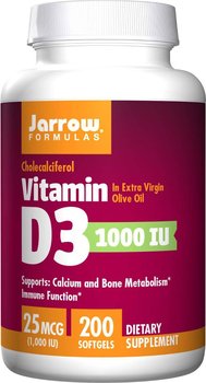 Witamina D3 1000 IU ( Suplement diety, 200 kaps.) - Jarrow Formulas
