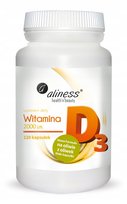 Witamina D3 2000 j.m. 120 kaps suplement diety || Aliness