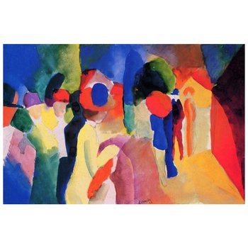 With A Yellow Jacket - August Macke 60x90 - Legendarte