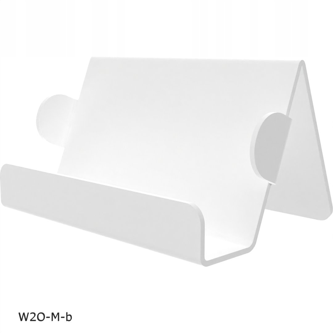 Wizytownik, Stojak na wizytówki z PLEXI biały 2MM