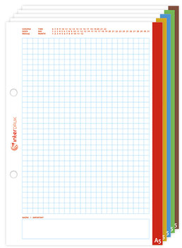 Wkład do segregatora A4, 50 kartek w kratkę - Interdruk