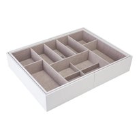 Wkład do szuflady na biżuterię, rozsuwany (biały) Slider L Stackers Stackers