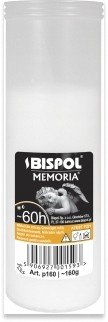 Wkład do zniczy parafinowy BISPOL P160 60H 1szt. - BISPOL