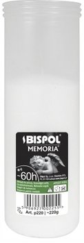 Wkład do zniczy parafinowy BISPOL P220 60H 1szt. - BISPOL