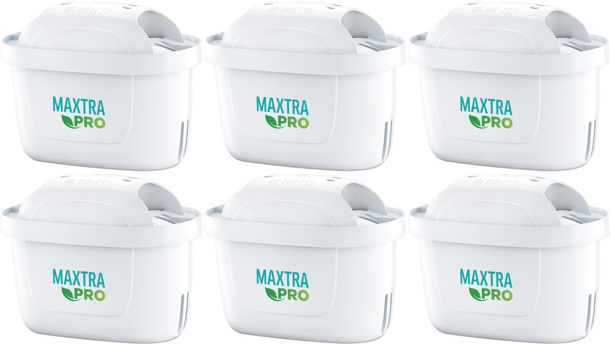 Wkład filtrujący BRITA Maxtra PRO, 6 szt. - MicroFlow technologia do dzbanków woda pitna oczyszczanie filtr do wody