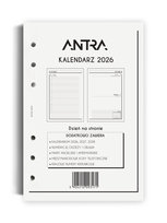 Wkład kalendarzowy 2026 dzienny A5, białe kartki