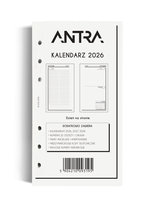 Wkład kalendarzowy 2026 dzienny B6, białe kartki
