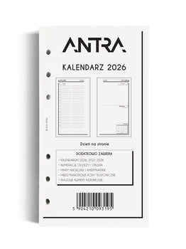 Wkład kalendarzowy 2026 dzienny B6, białe kartki