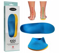 Wkładki do Butów Dziecięce Profilowana Wkładka Ortopedyczna Kids r. 32-33 Corbby