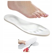 WKŁADKI DO BUTÓW PIANKOWE Z PAMIĘCIĄ WYGODNE BOLĄCE PIĘTY Z PAMIĘCIĄ KSZTAŁ