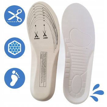 Wkładki do butów PROFILOWANE sztywne 36–46 BIAŁE do przycięcia - Inna marka