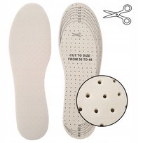 Wkładki do Butów SZARE 35–45 Miękkie Gąbka Wentylacja