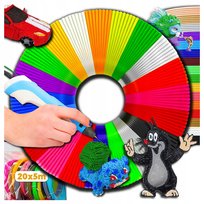 WKŁADY DO DŁUGOPISU 3D PEN FILAMENT PLA DRUKARKA 3D 40 KOLORÓW 20x5m 100M