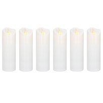 Wkłady Led do znicza 6 szt. świeczki elektryczne 15 cm świece na baterie ruchomy płomień