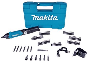 Wkrętak akumulatorowy MAKITA DF001DW, 81 akcesoriów - Makita