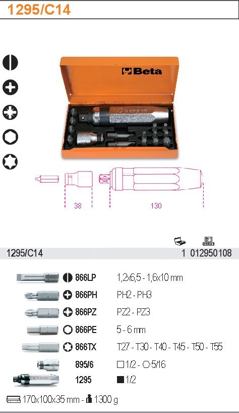 Beta 1295 – Giravite A Percussione 1/2, Quello Che Ti Serve Per Smontare Tutto
