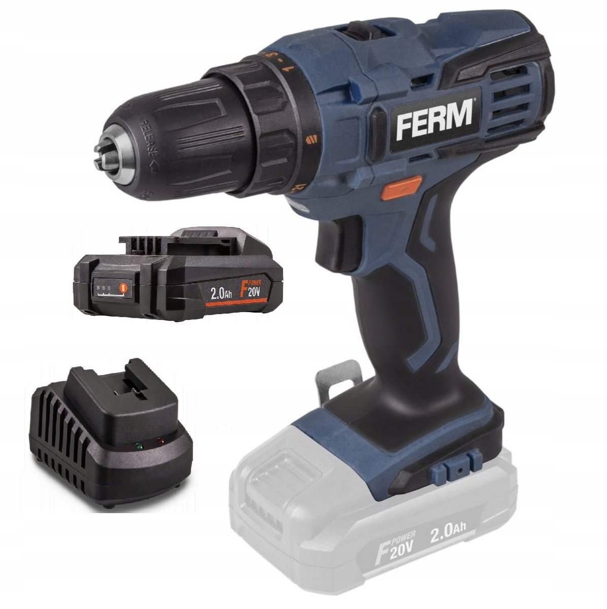 Wkrętarka Akumulatorowa Ferm 20V Mocna Zestaw Z Aku Ład Najnowszy Model