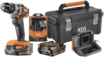 Wkrętarka udarowa  18V 65Nm AEG  BSB18SBL-202TBLK1 2 akumulatory  2.0Ah - AEG