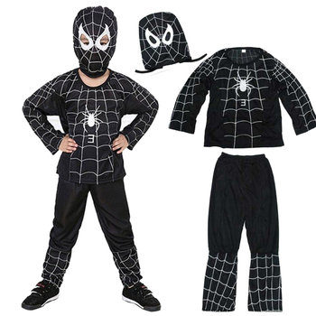 WKS, Strój dla chłopca, Kostium Spiderman Czarny 98-110 (S)